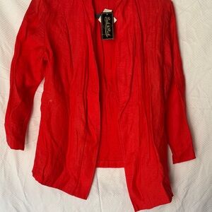 Coldwater Creek Vibrant Red Cardigan